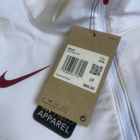 Nike On Field Alabama Crimson Tide 1/4 Zip Windbreaker Bama Mens XXL DN6166-100 - Picture 4 of 5